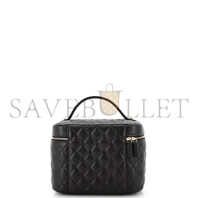 CHANEL CLASSIC VANITY CASE QUILTED CAVIAR MEDIUM (22*15*13cm) 